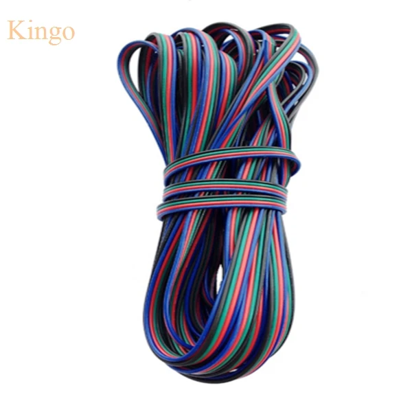 Новый 4 контактный светодиодный RGB кабель 5 м 10 20 30 для 5050 3528 удлинитель