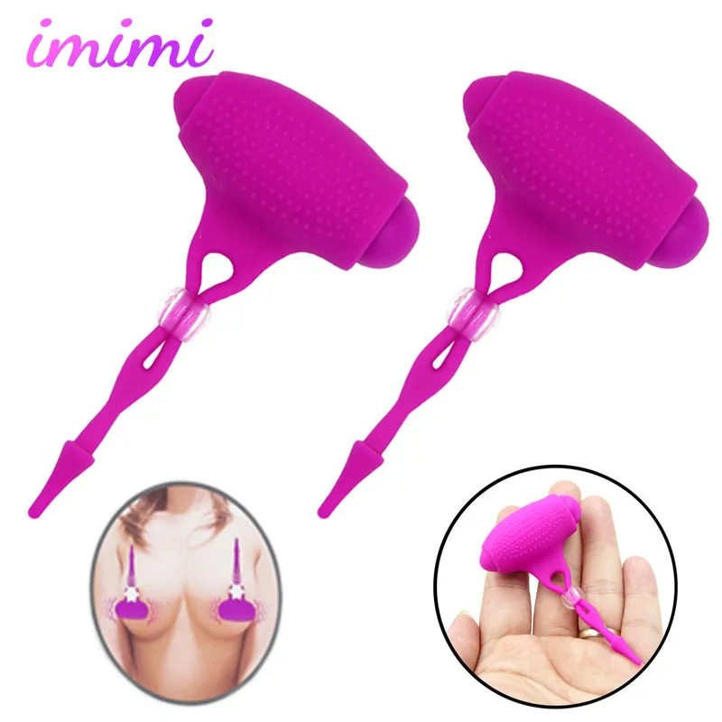 Стимулятор клитора вибратор для увеличения сосков зажим вибрация мастурбатор