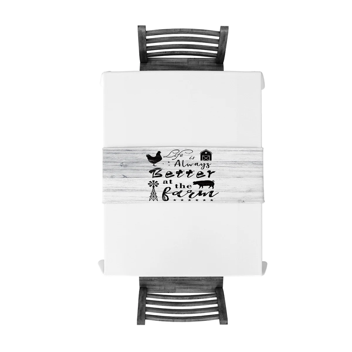 Ферма винтажная деревянная доска животные настольная дорожка для отеля