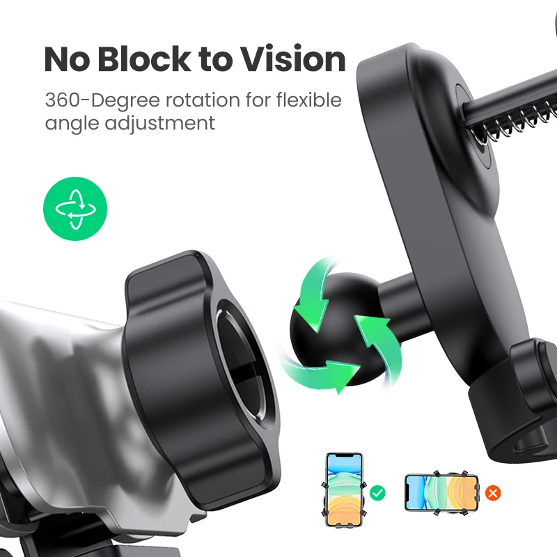 ugreen car phone holder with hook gravity car mobile phone holder air vent mount stand cell phone holder for iphone 13 xiaomi 10 free global shipping