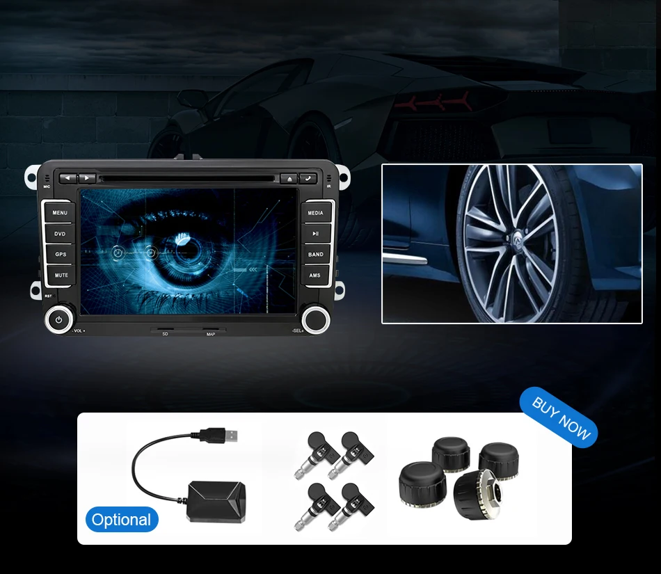 Eunavi 2 Din ips Android 9,0 автомобильный мультимедийный DVD радио плеер gps для VW GOLF 5 6 Polo Bora JETTA B6 PASSAT Tiguan SKODA OCTAVIA