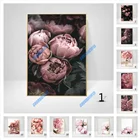 Алмазная 5D живопись сделай сам, наборы для вышивки крестиком, алмазная вышивка, полная мозаика, розовые пионы, цветы, декор для гостиной, художественный подарок