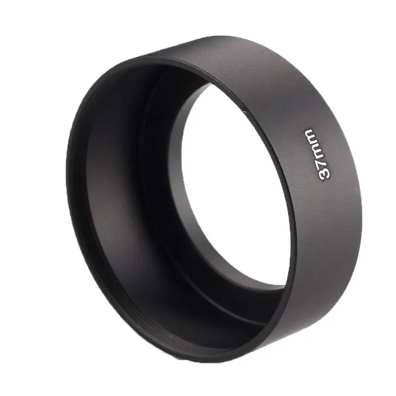 37 мм универсальная черная Резьбовая металлическая бленда для объектива камеры