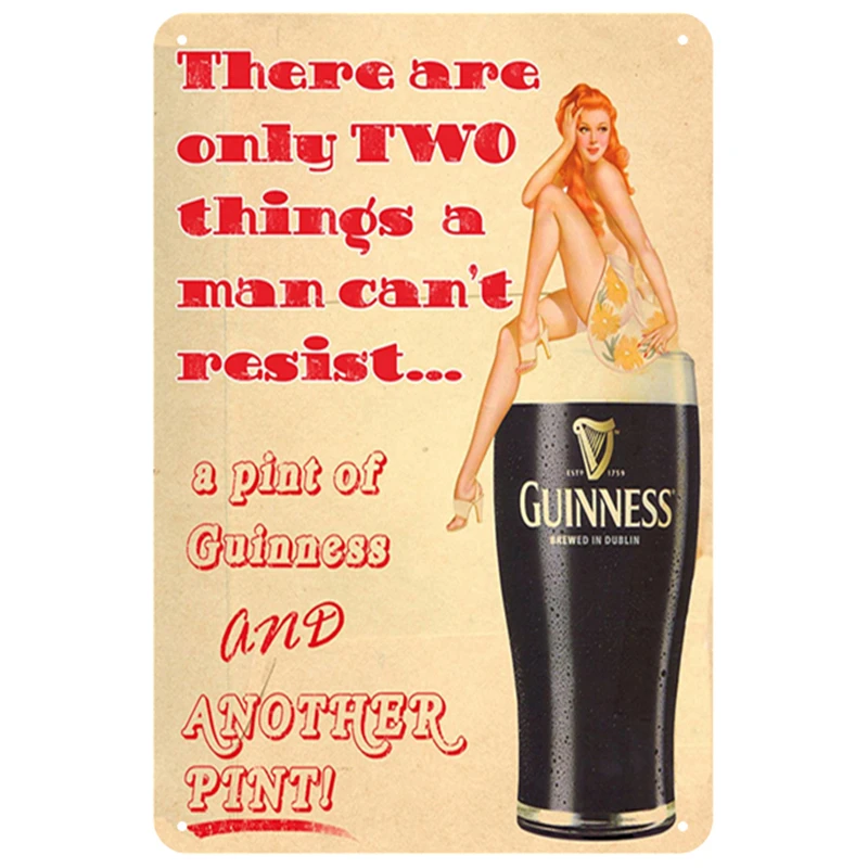 Guinness табличка, металлическая винтажная жестяная вывеска, булавка, потертый шик, Декор, винтажные металлические знаки, украшение для бара, металлический плакат для паба, металлическая пластина - Цвет: 20