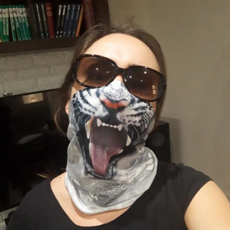 3D животных перчатки для катания на лыжах шарфы сноуборда шеи теплые уход за кожей