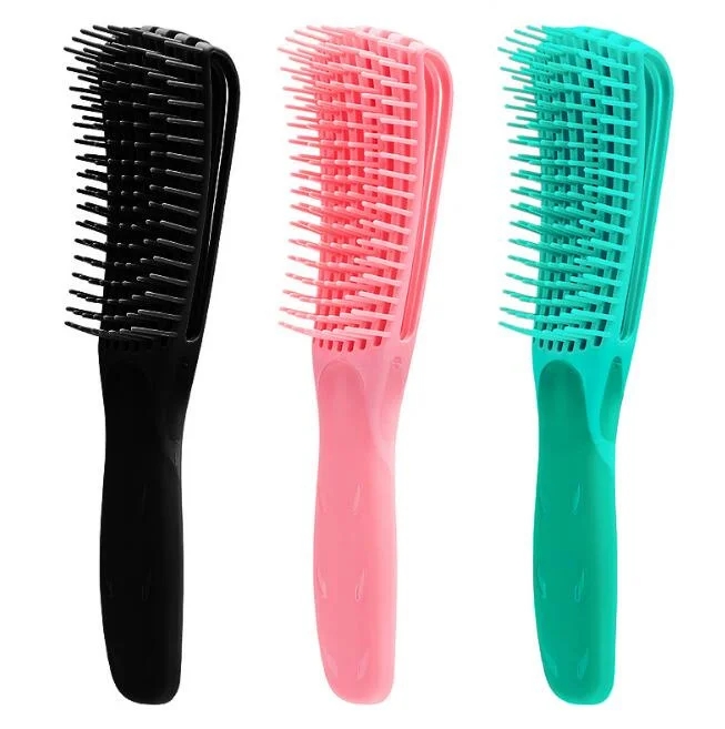

1pc detangling hair brush hair extension comb Detangler brushes for Dry Wet Curly Hair styling tools