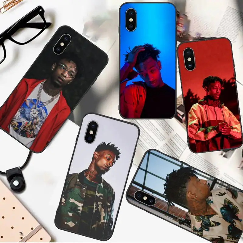 

21 Savage Rapper singer Phone Case For iphone 12 11 13 7 8 6 s plus x xs xr pro max mini