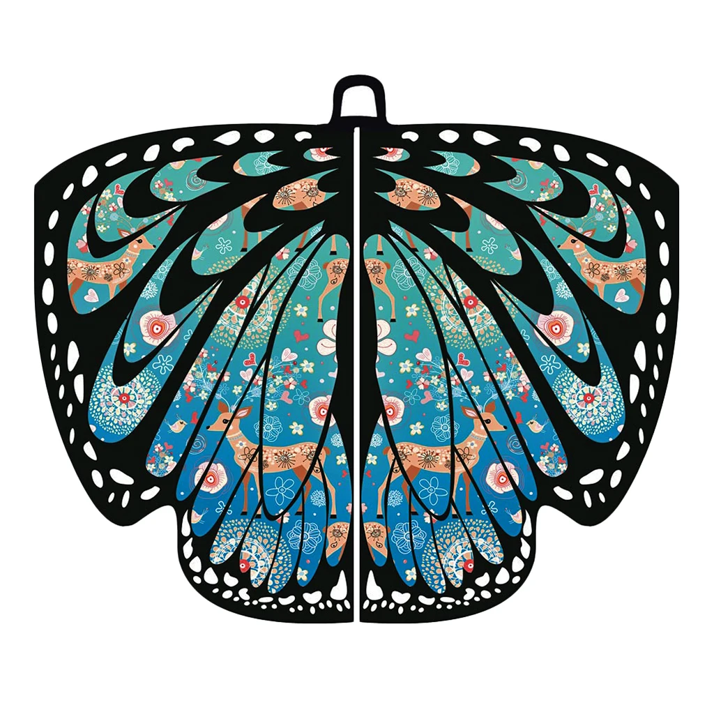 Девушка ребенок бабочка крыло шаль шарф танцевальный костюм Рождественское