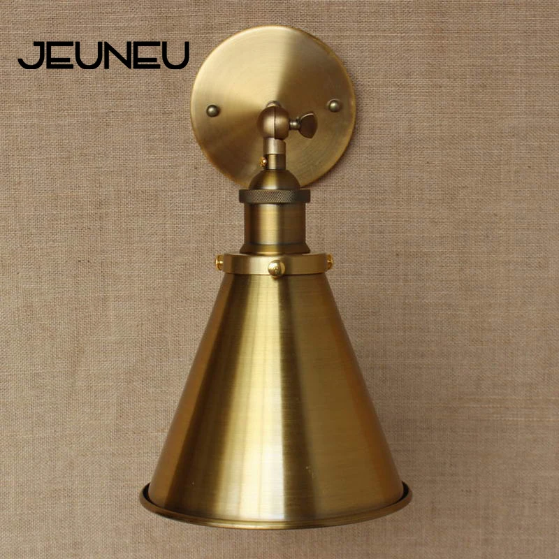 Промышленный стиль лофт настенный светильник Светодиодная лампа E27 регулируемая