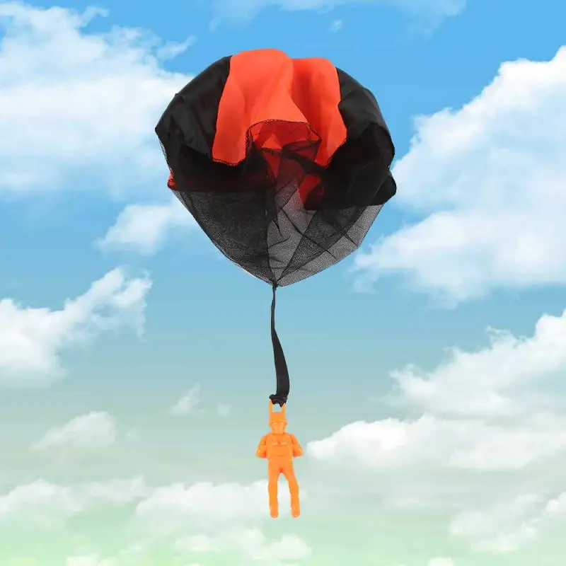 

5Set Kids Hand Throwing Parachute Toy For Children's Educational Parachute With Figure Soldier Outdoor Fun Sports Play Game