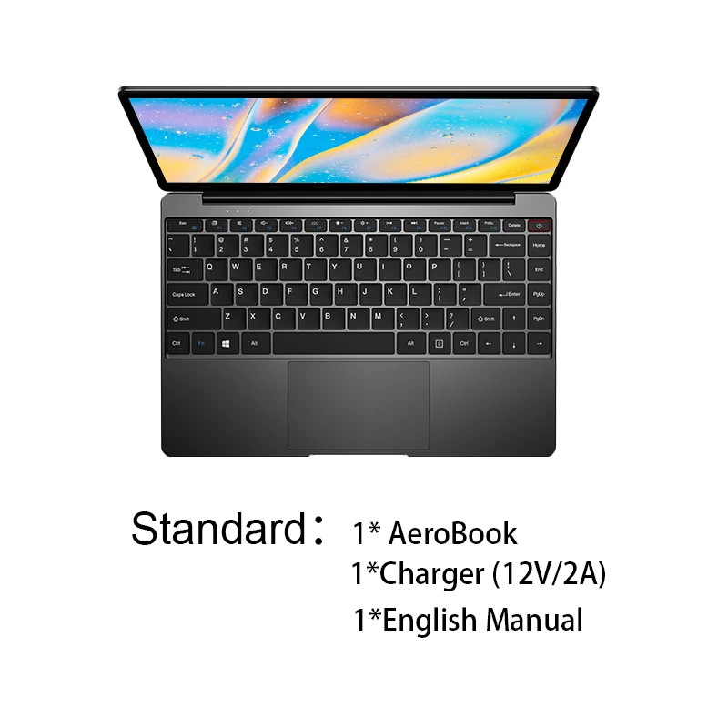 Official standard CHUWI AeroBook ноутбук Intel Core M3 6Y30 13,3 дюймов Windows 10 8 Гб ram 256 ГБ SSD с подсветкой Клавиатура металлическая крышка ноутбука - Цвет: Official standard