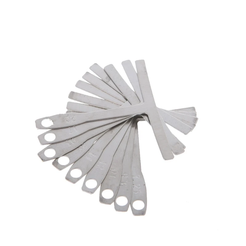 Измеритель радиуса подструнных струн металлический 9 шт./компл. для гитары и