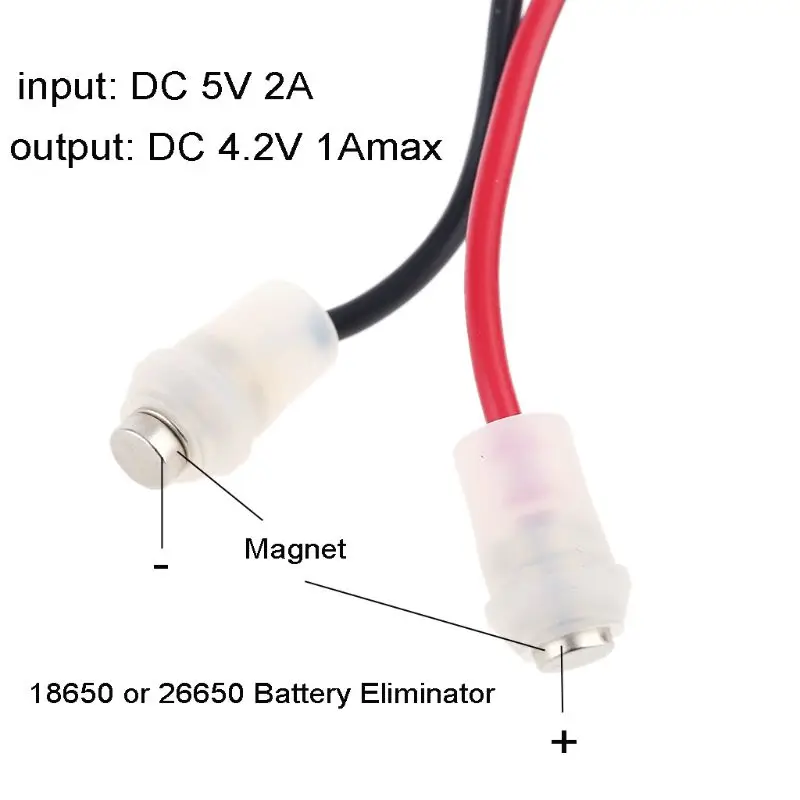 1 м 3 7 в 18650 26650 уничтожитель аккумулятора 5 USB к 4 2 магнитному кабелю питания для