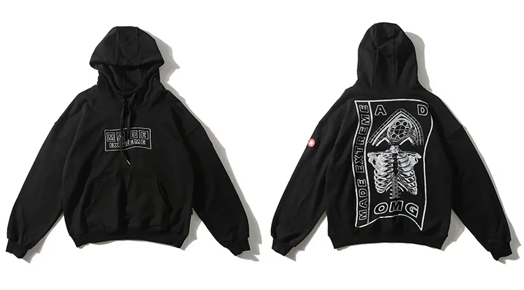 Aolamegs толстовки для мужчин ретро культура печати Толстовка Harajuku Drawstring пуловер с капюшоном мешковатые колледжа стиль пара уличная