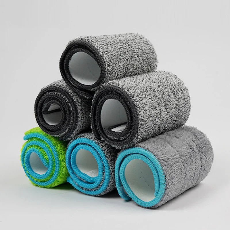 Replacement Mop Head Pads Squeeze Micro Fiber Cloth Microfibre Rags Water Spray for Xiaomi Vileda Washing Nozzle Cleaning Towel | Дом и сад