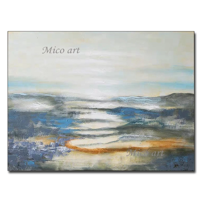 

Handmade New Seascape Abstract Acrylic Painting Modern Home Wall Hangings Textured Pictures Art Decoration Artwork For Home