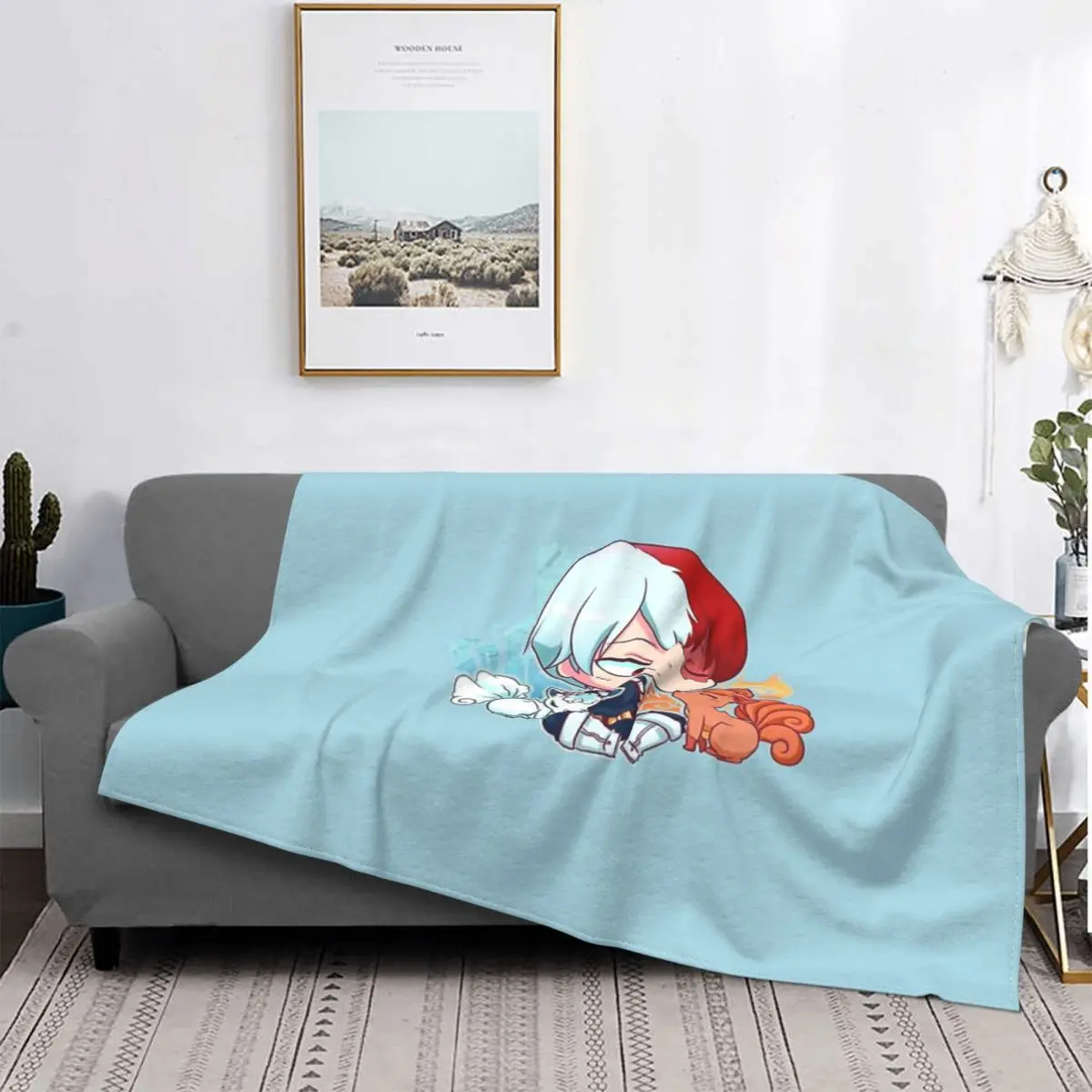 

Шото Тодороки Chibi - Mha покрывало для кровати клетчатое покрывало для кровати пляжное двойное одеяло для ребенка