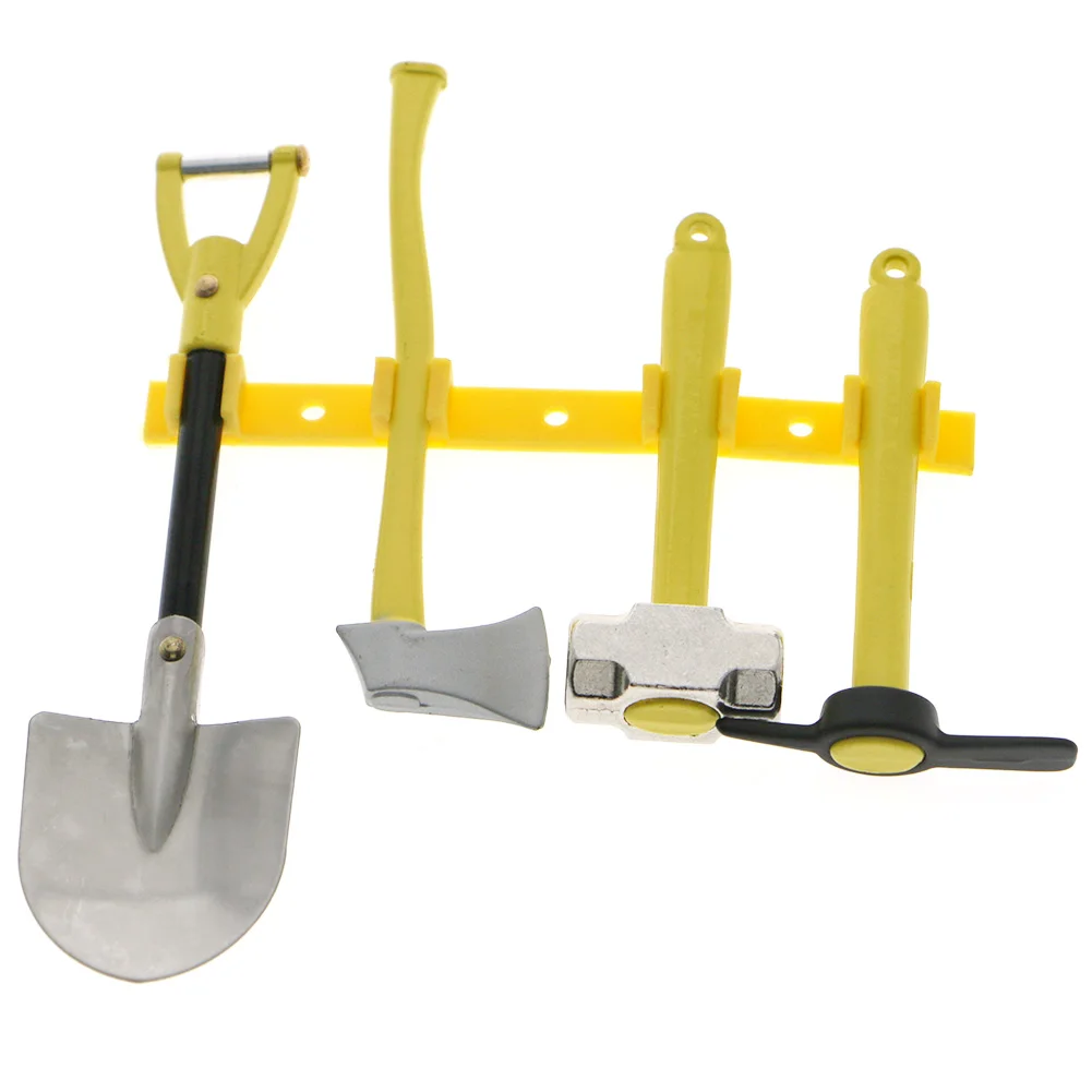 4 шт. Лопата аксессуары для моделирования топор RC набор инструментов украшения 1:10