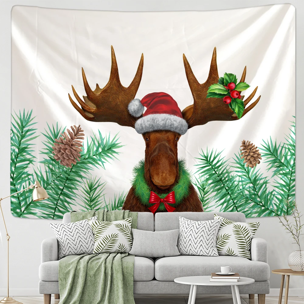 Фоновая ткань Рождественская фантазия искусственная кожа Богемный Хиппи