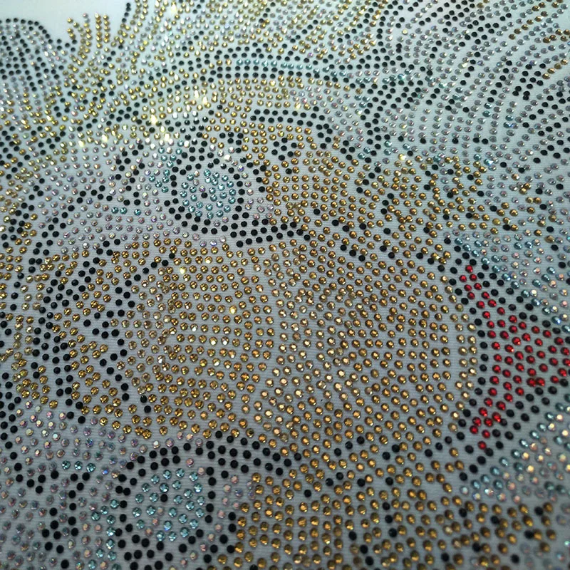 5 шт./лот! Футболка с принтом головы тигра для фиксации груди Стразы одежды | Дом и