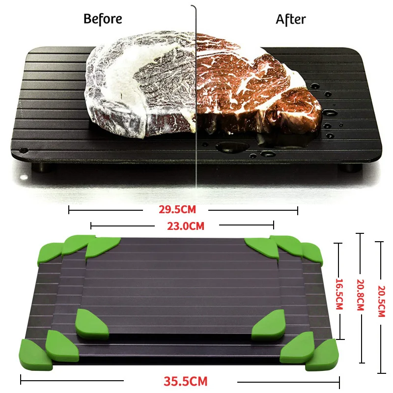 fast defrosting tray thaw frozen food fruit meat quick defrosting plate board defrost kitchen gadget tool free global shipping