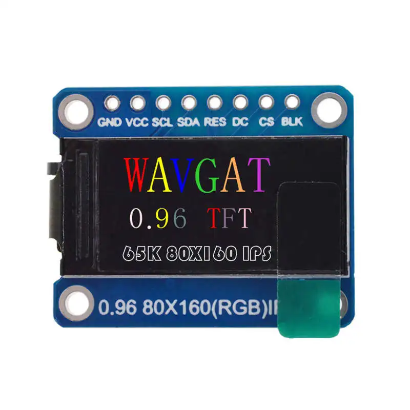 Ips-дисплей 0 96 дюйма 8-контактный Spi Hd 65K полноцветный Tft-модуль St7735 Привод Ic 80x160