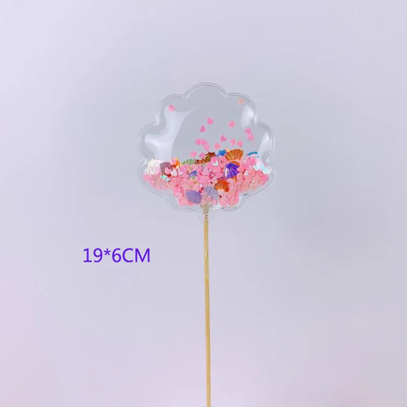 13 Bling Fairy PVC Cake Topper Unicorn Love Crown Cloud Shiny Flamingo Cupcake Topper for Wedding Birthday Party Cake Decorations - Цвет: 13