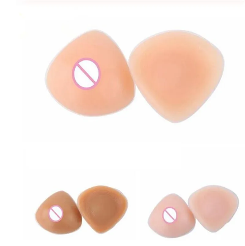 

NEW Silicone Breast Forms Fake Boobs Crossdresser Transvestite Triangle Breasts Suit For Drag Queen Postoperative Mastectomy