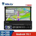 Автомобильный мультимедийный плеер Hikity, плеер 1DIN с четырехъядерным процессором, 7 