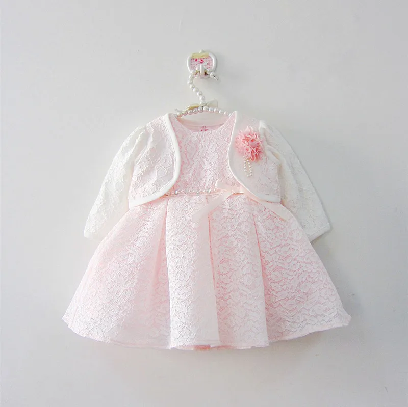 2 шт./комплект детское кружевное платье принцессы на крестины | Детская одежда и