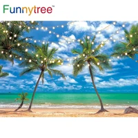 funnytree summer tropical beach photography backdrop seaside weddding prom banners supplies bridal shower adult wallpaper