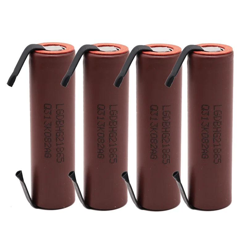 Оригинальный аккумулятор высокой емкости HG2 18650 3000 мАч для выходной мощности напряжения тока + никель для DIY.