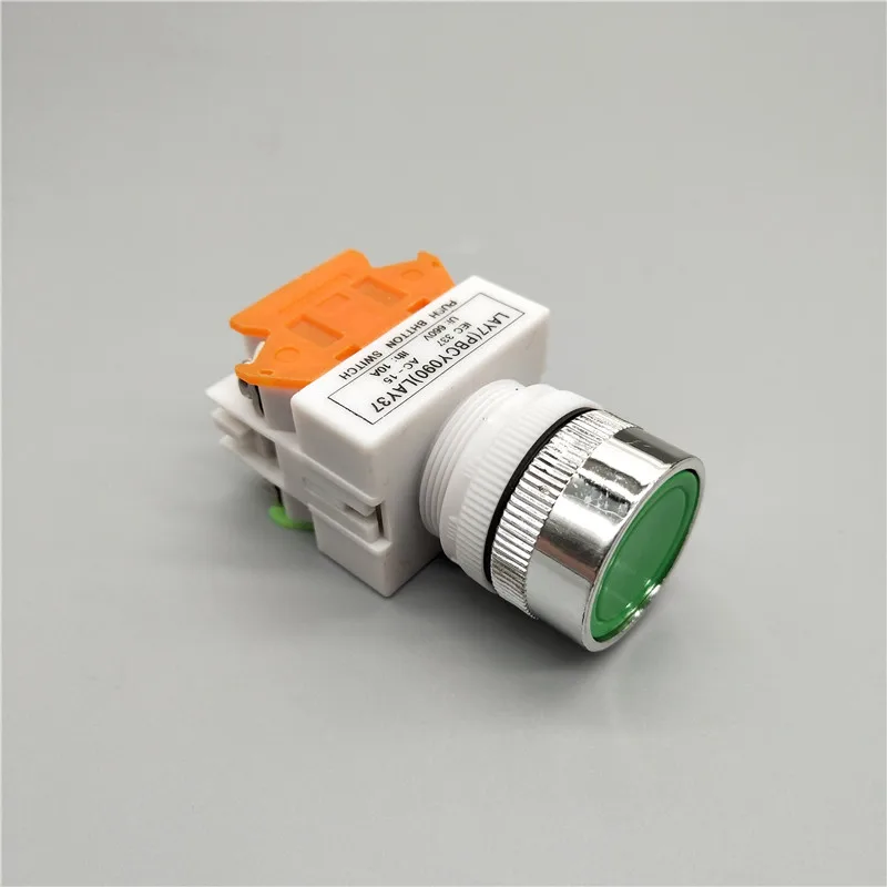 

Самоблокирующиеся/самоблокирующиеся переключатели, 22 мм, LAY37 Y090, красный, зеленый, синий, желтый, белый, черный, 1NO + 1NC 10A/660VAC