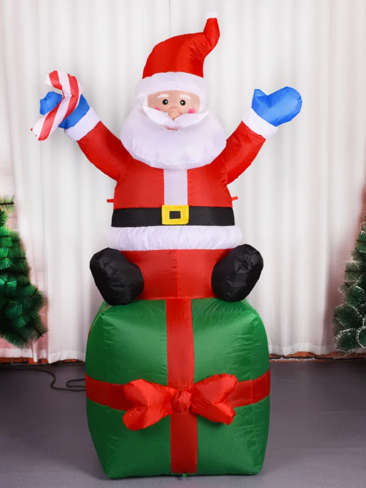 Рождественские надувные САМОНАДУВНЫЕ игрушки с Сантой Клаусом 180 см | Дом и сад