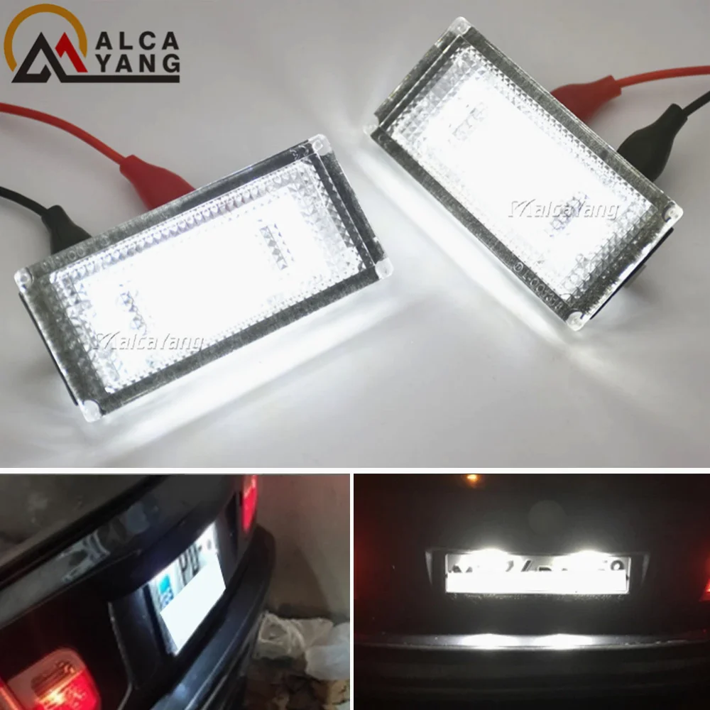 

2x For BMW E46 Led Car Number Plate Light SMD Led License Plate Light Lamp For BMW 3 Series 325i 328i 318 320 E46 2D M3 Facelift