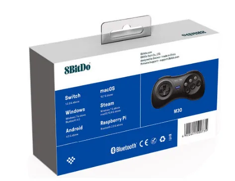 8BitDo M30 Bluetooth геймпад для sega Genesis Мега Тип укрепления для nintendo Switch macOS Android паровые смартфоны Xiaomi