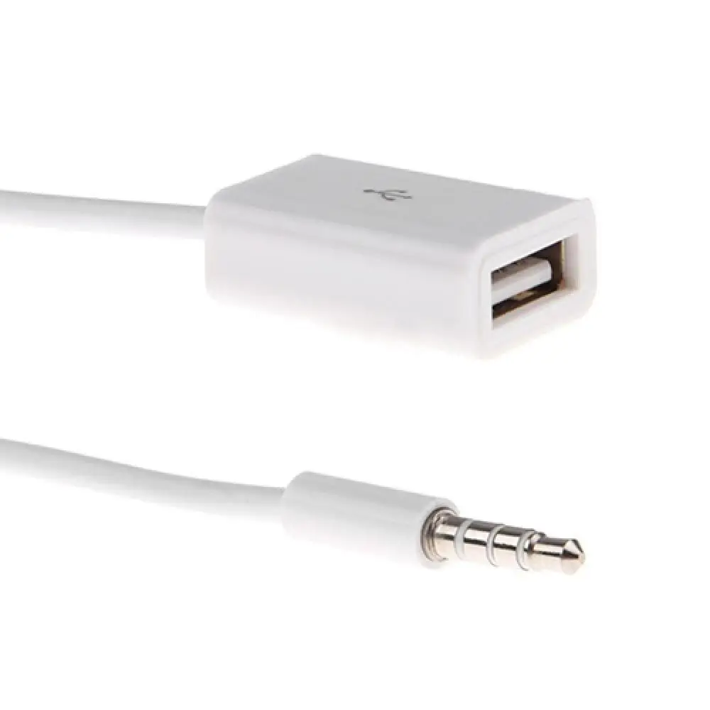 

70% Dropshipping!Car MP3 3.5mm Male AUX Audio Plug Jack to USB 2.0 Female Converter Cable Cord Speaker Line
