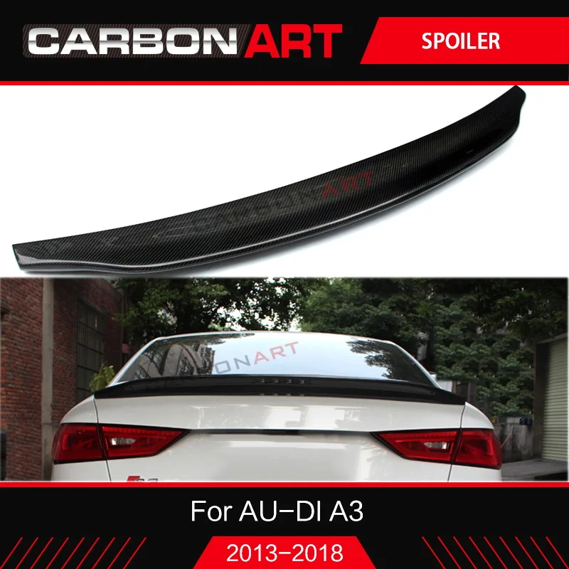 УГЛЕРОДНЫЙ спойлер для audi A3 S3 8V автомобильный Стайлинг задний багажника из