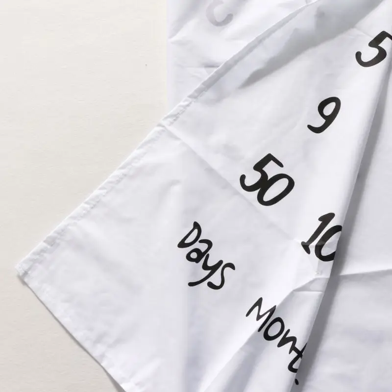 

4XBC 100x100cm Baby Milestone Blankets Muslin Newborn Photography Background Props Infant Swaddle Wrap Bed Quilt Kids Bath Towel