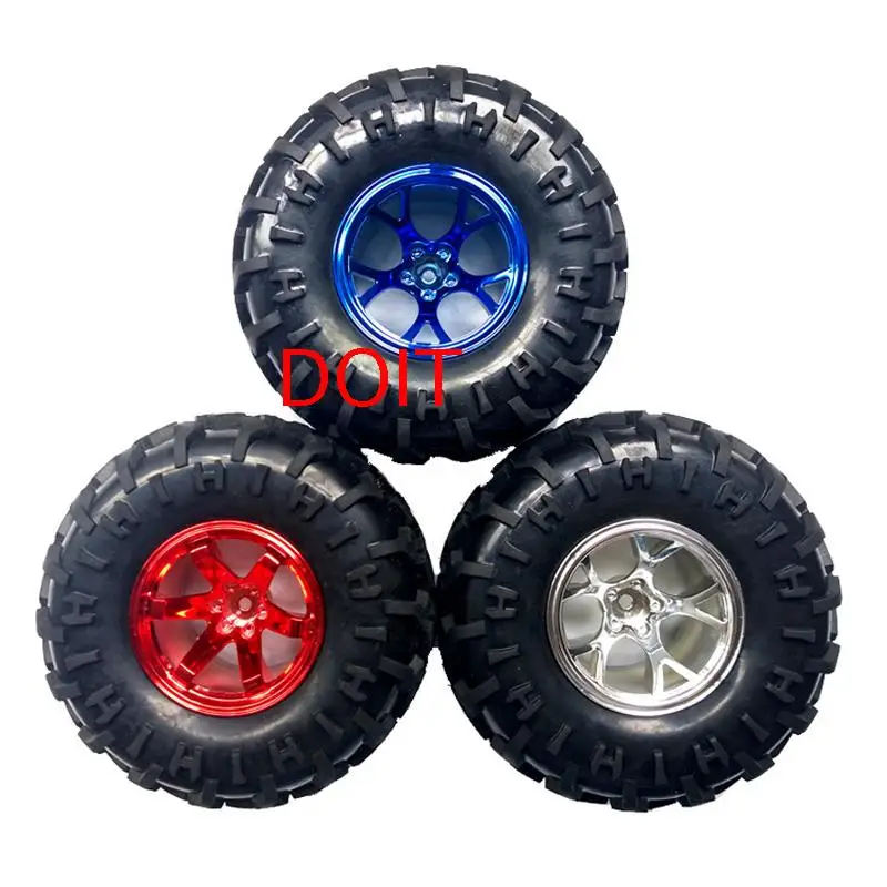 SZDOIT 130 мм резиновое колесо + 4/5/6 Муфта нейлон ступицы колеса для 2WD/4WD RC робот детали