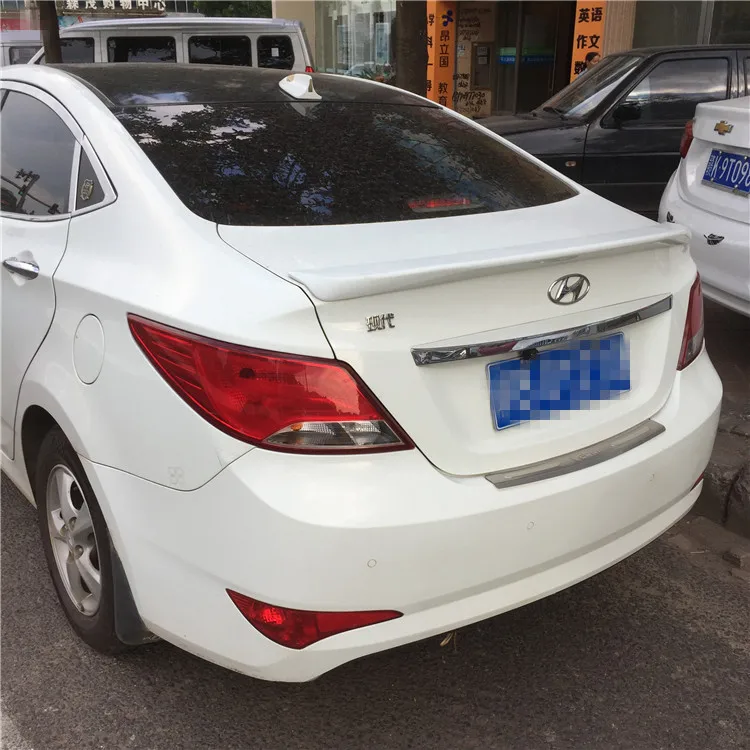 Спойлер для Hyundai Verna 2010-2016 спортивный спойлер из ABS материала заднего крыла