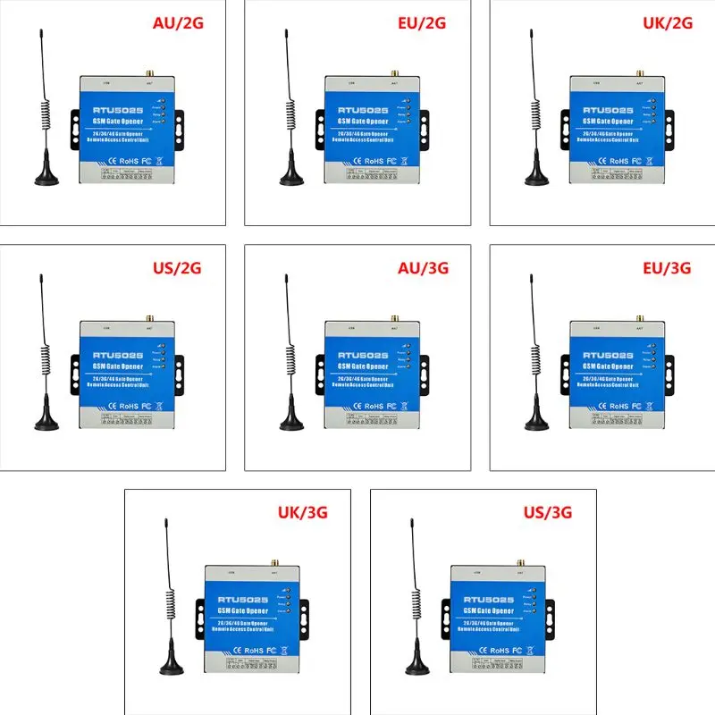

1Set GSM RTU5025 Wireless Opener Relay Switch Remote Control Access Control Free Phone Call Home Security System 2G/3G