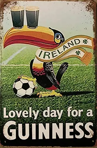 

Guinness Rustic Look Metal Tin Sign Wall Decor 8x12 Inch