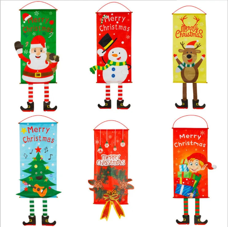 

Merry Christmas Porch Door Banner Hanging Ornament Christmas Decoration For Home Xmas Natal Noel 2021 Happy New Year 2022