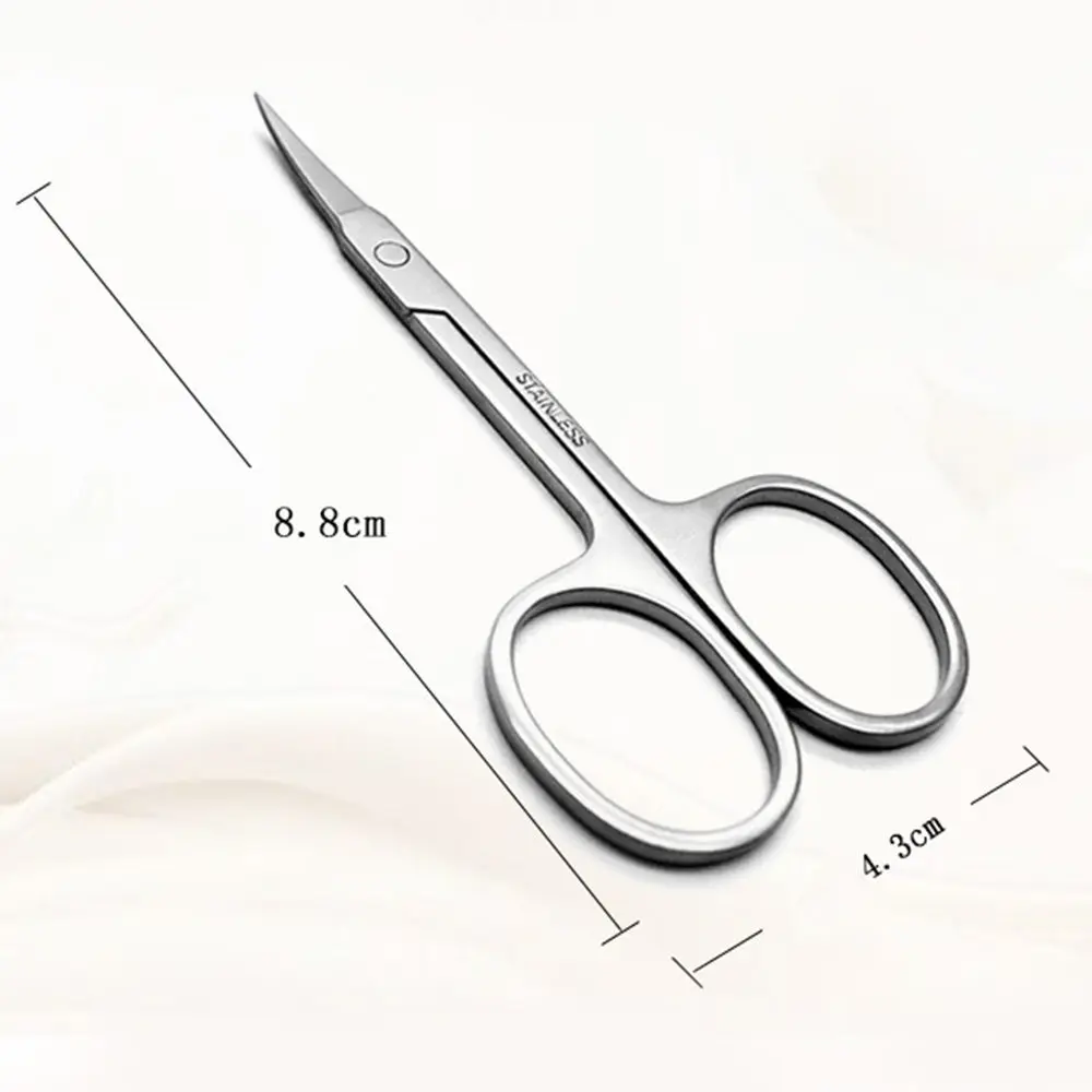 

2 pcs Eyebrow Scissors Stainless Steel Straight Tip Scissor for Hair Cutting Trimmer Scissors Eyebrow Shaver Nose Hair Removal