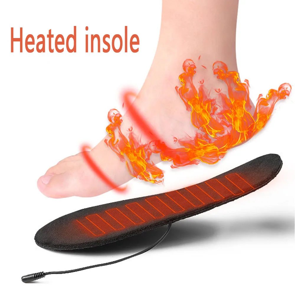 

USB Charge Heated Insole Foot Warming Foot Protector Outdoor Sports Heating Shoe Insoles Feet Warmer Feet Supports Warm Sock Pad