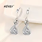 Женские серьги из серебра 925 пробы с фианитами