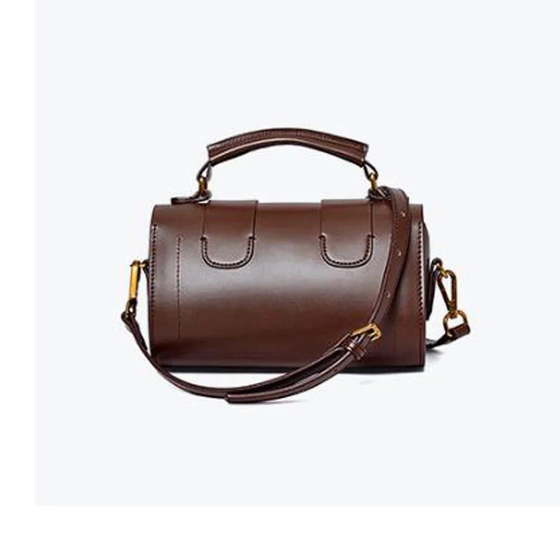 Повседневные женские сумки из натуральной кожи Бостон женская сумка модная