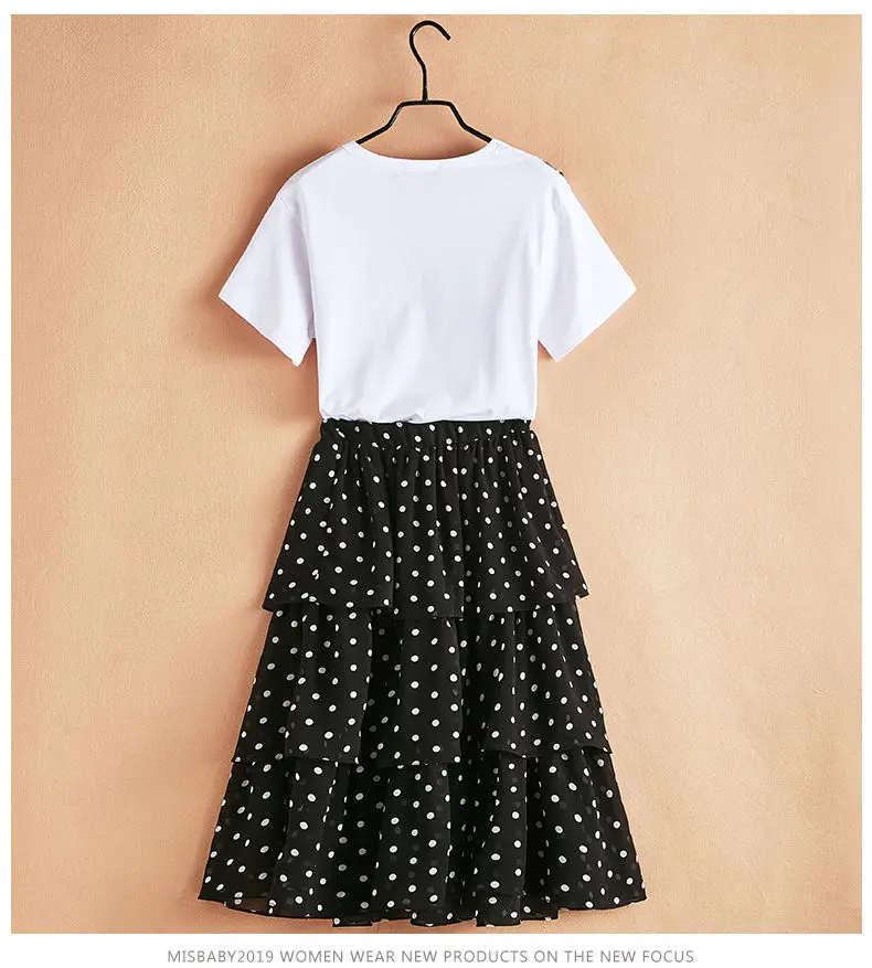 Детская мода для девочек летний комплект одежды 2021 летняя футболка с буквенным