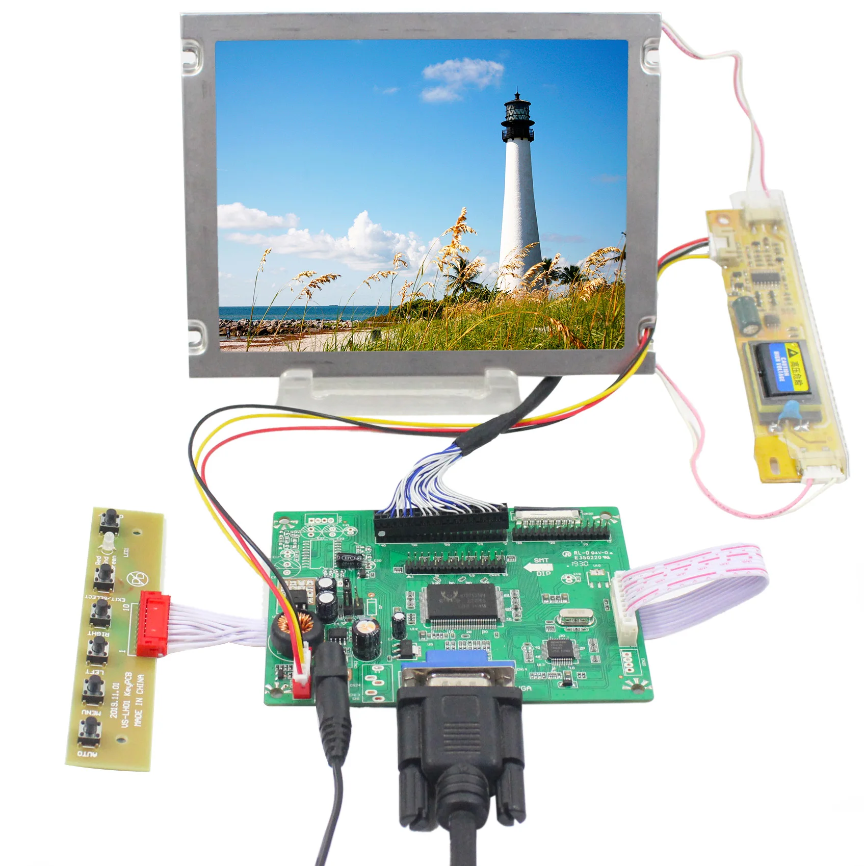 

6.5inch T-51750GD065J-FW 640X480 LCD Screen for Industrial Display With VGA LCD Controller Board